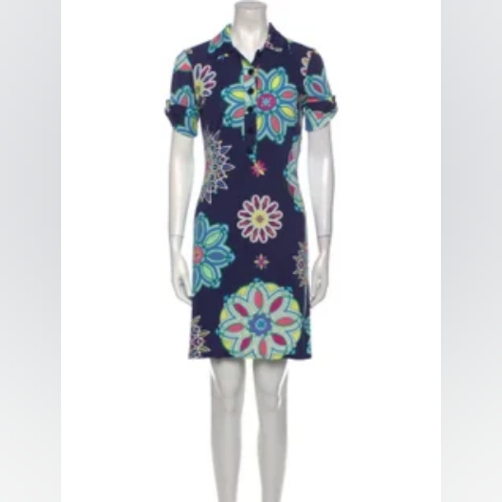 Emilio Pucci Blue Floral Dress